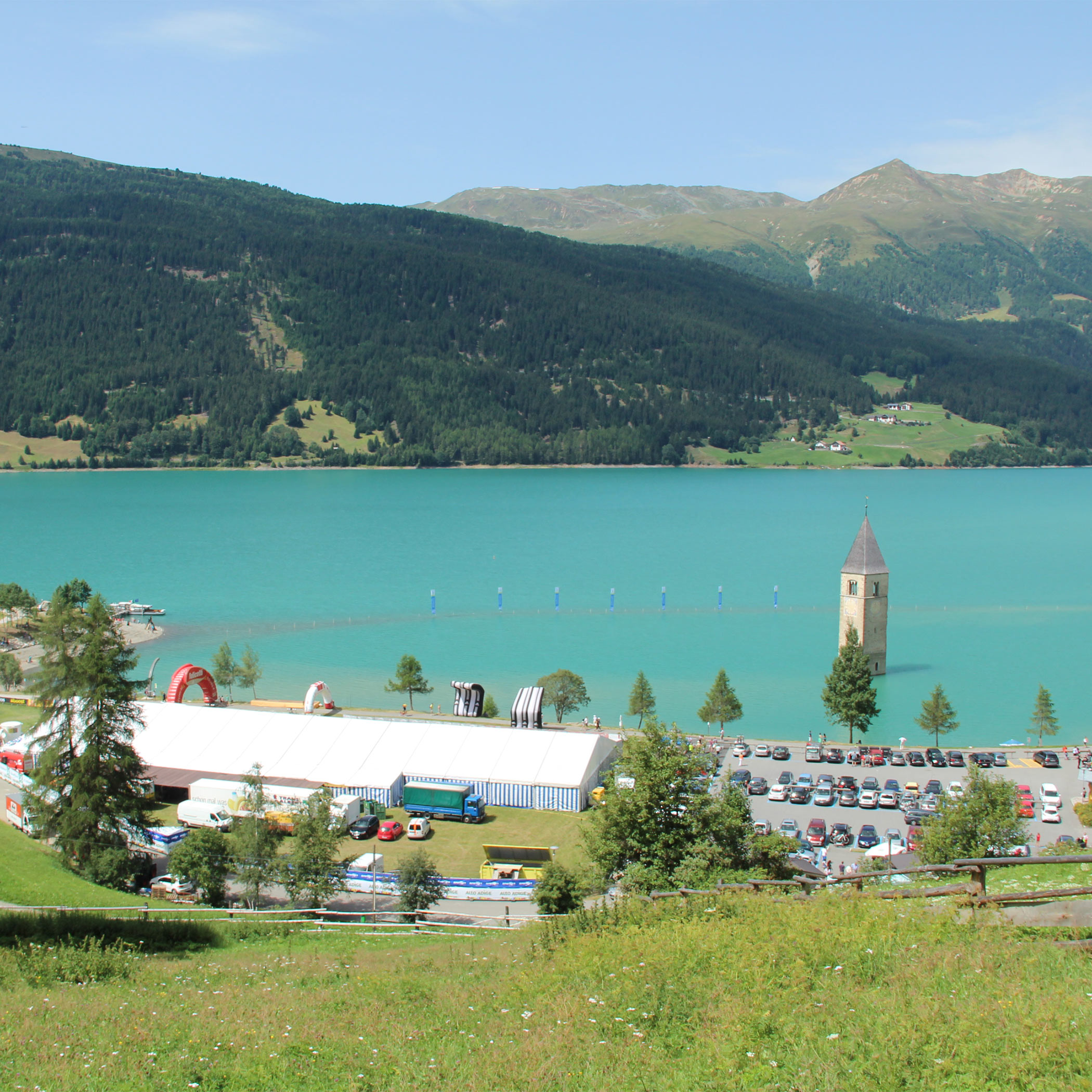 Event directly on the lake