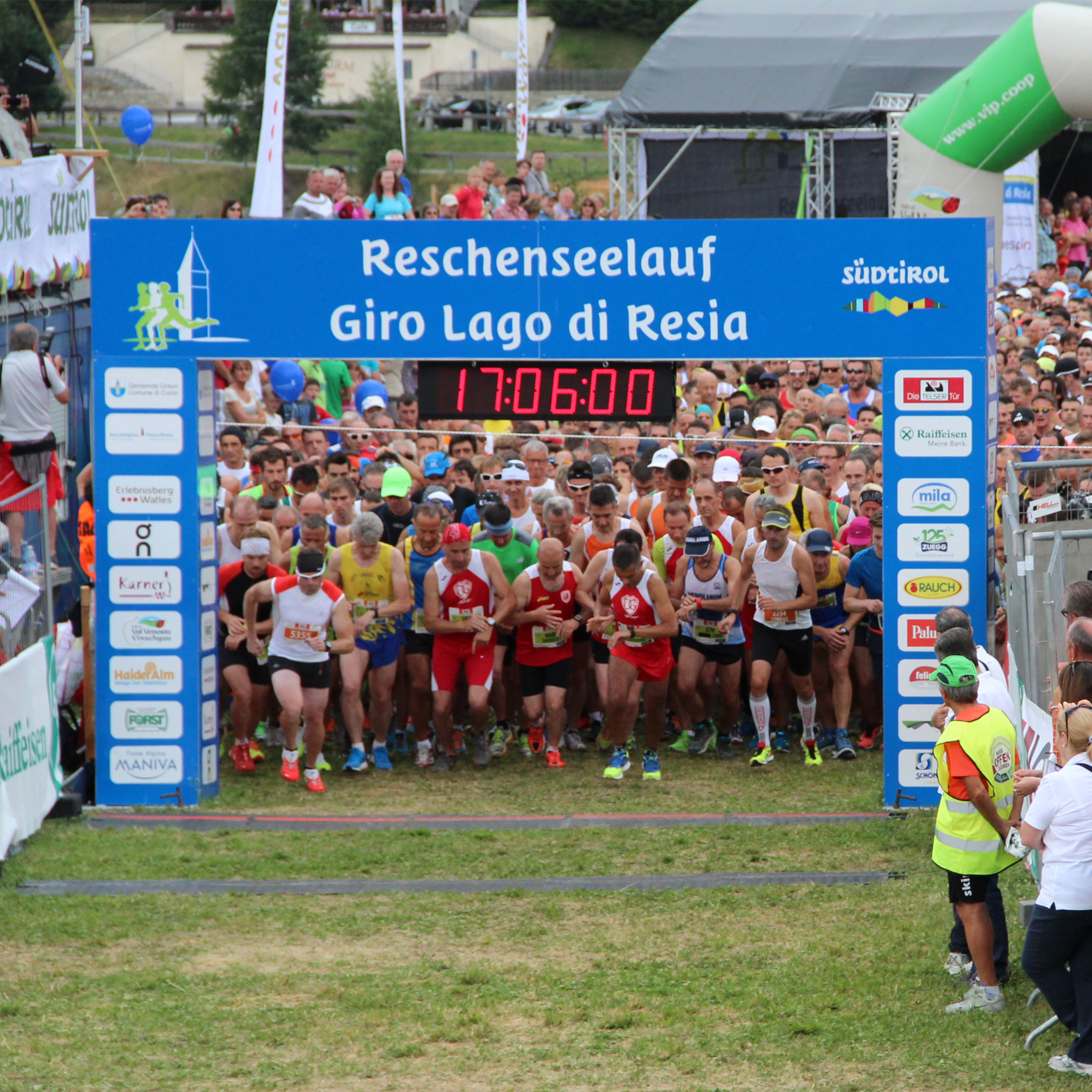 Bewerbe beim Reschenseelauf